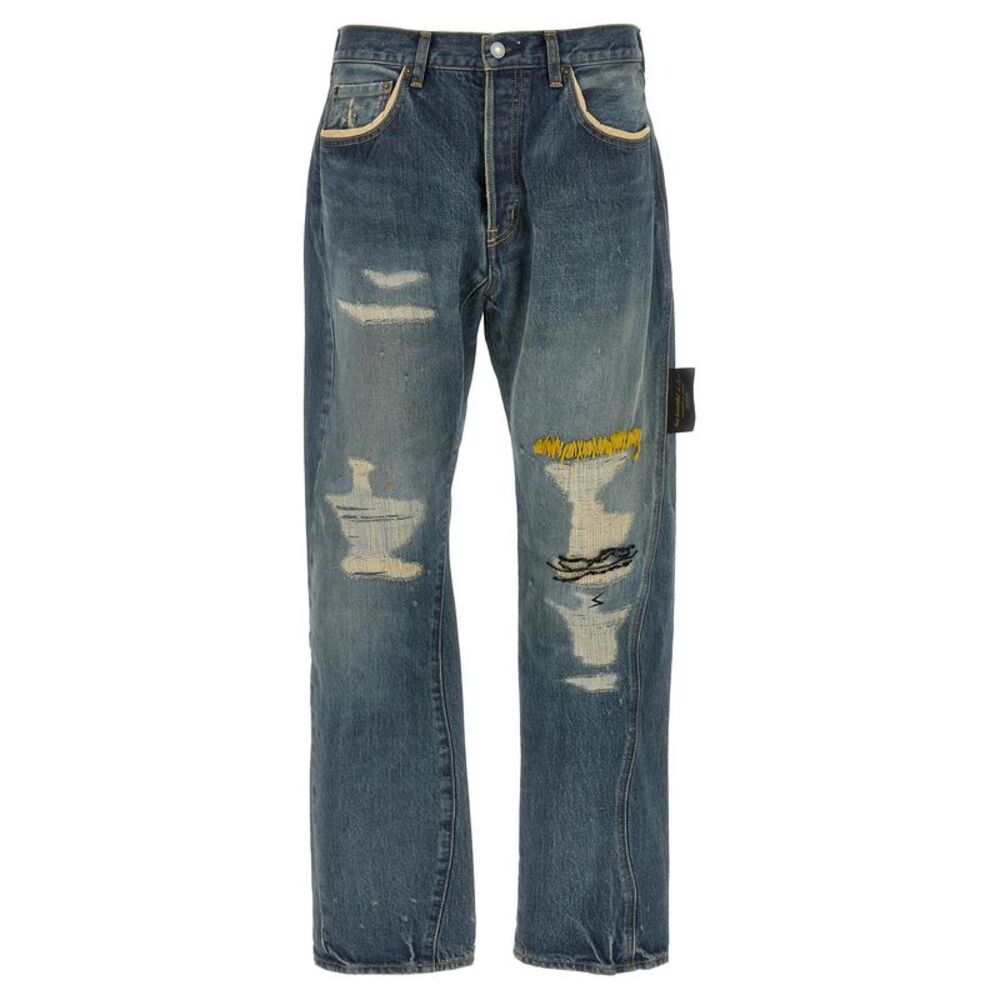 Undercover Men Embroidery Jeans